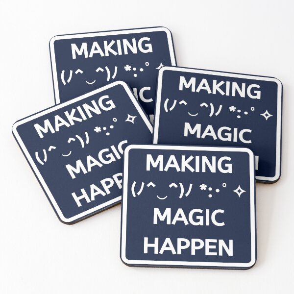 Item preview, Text Emoji Making Magic Happen White designed and sold by SpiffyD.