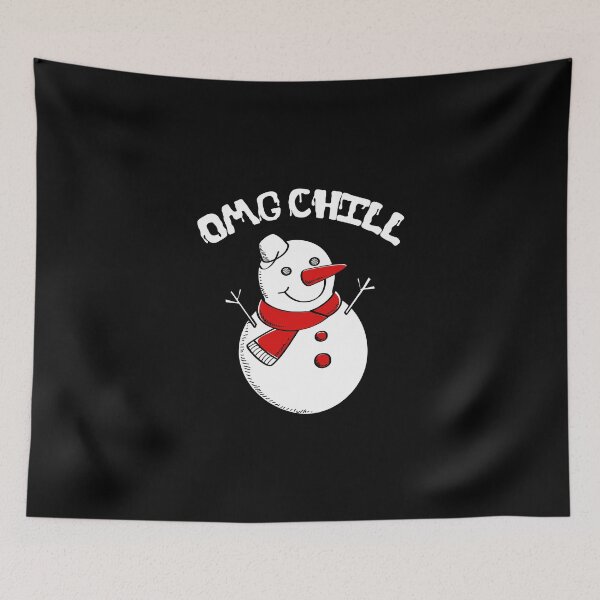 Item preview, OMG Chill Awesome Christmas Snowman Funny Pun designed and sold by perfectpresents.