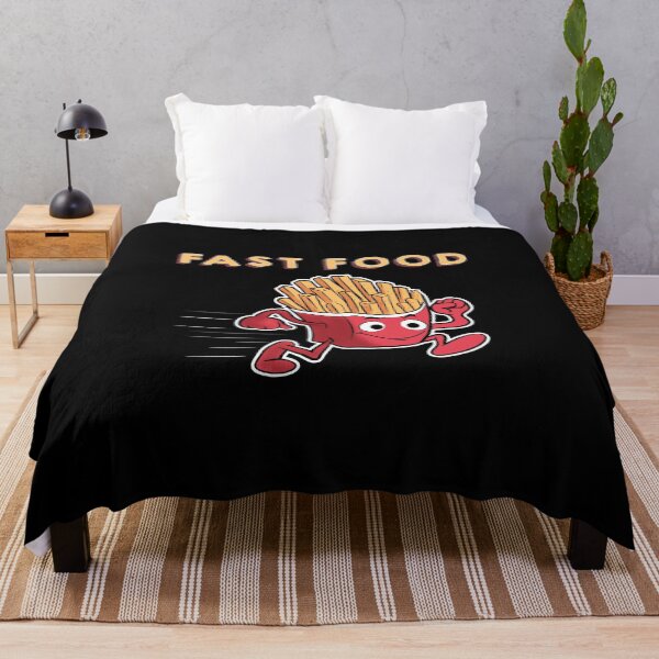 Item preview, Cute & Funny Fast Food Running French Fries Punny designed and sold by perfectpresents.