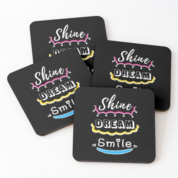 Item preview, Shine, Dream, Smile, Black Tee designed and sold by ARMY4CHANGE.