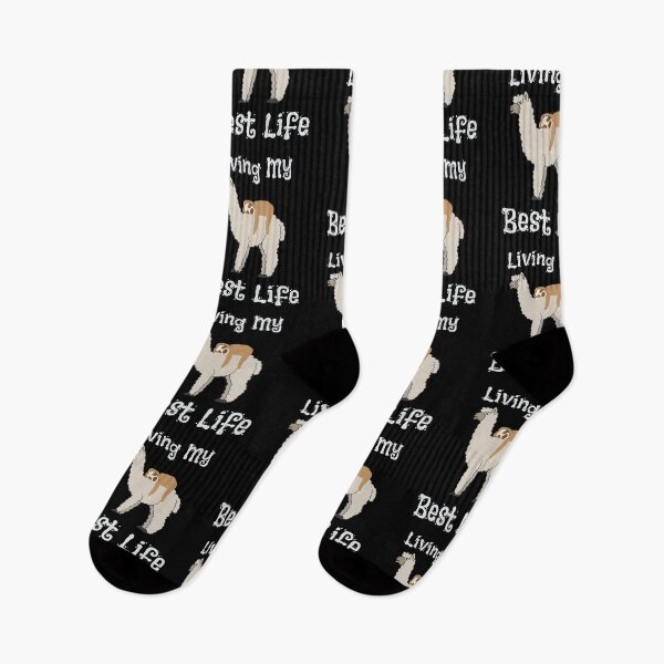 Item preview, Cute Sloth & Llama Living My Best Life Animal designed and sold by perfectpresents.