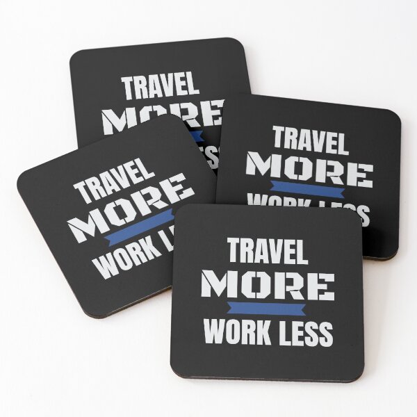 Item preview, Travel More Work Less Funny Traveling designed and sold by perfectpresents.