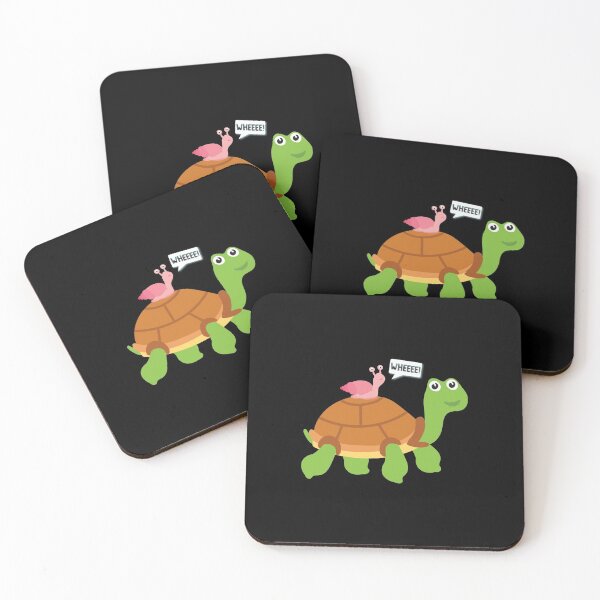 Item preview, Wheee! Snail Riding on Turtle Adorable Animal designed and sold by perfectpresents.