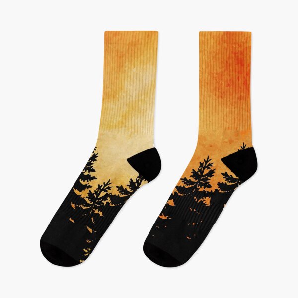 Item preview, Watercolour Orange Sunset Halloween Forest  designed and sold by MysticMagpie.