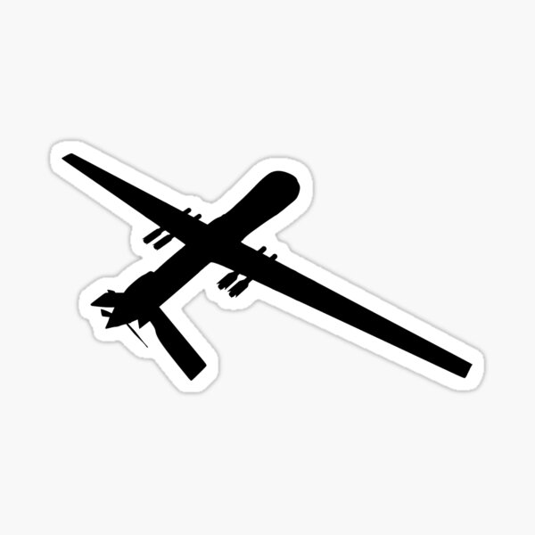 Item preview, Predator / Reaper / UAV / Drone Silhouette designed and sold by ajh1138.
