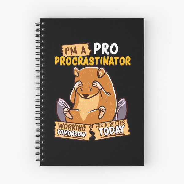 Item preview, Cute & Funny I'm a Pro Procrastinator Hamster Pun designed and sold by perfectpresents.