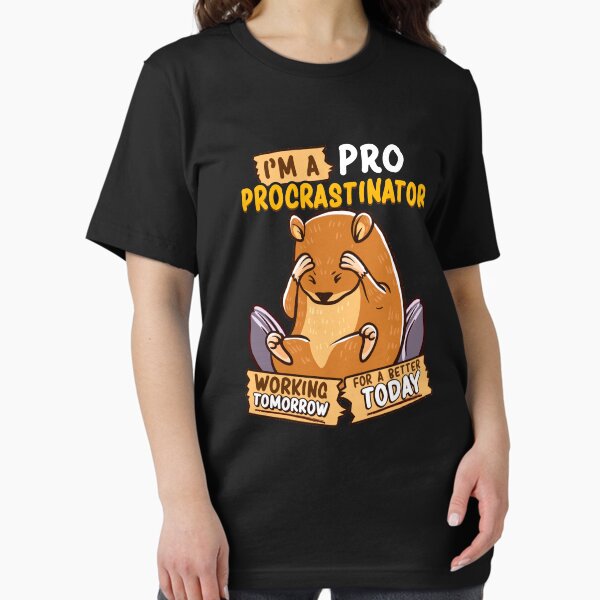 Item preview, Cute & Funny I'm a Pro Procrastinator Hamster Pun designed and sold by perfectpresents.