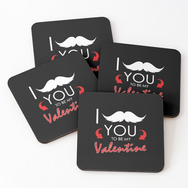Item preview, Funny I Mustache You To Be My Valentine Cute Pun designed and sold by perfectpresents.
