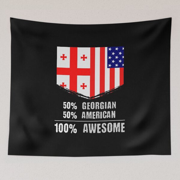 Item preview, 50% Georgian 50% American 100% Awesome Immigrant designed and sold by perfectpresents.