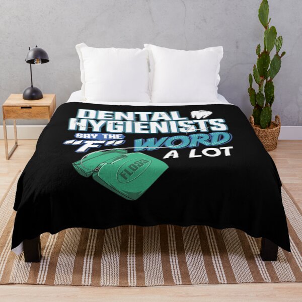 Item preview, Dental Hygienists Say The "F" Word A Lot Floss Pun designed and sold by perfectpresents.