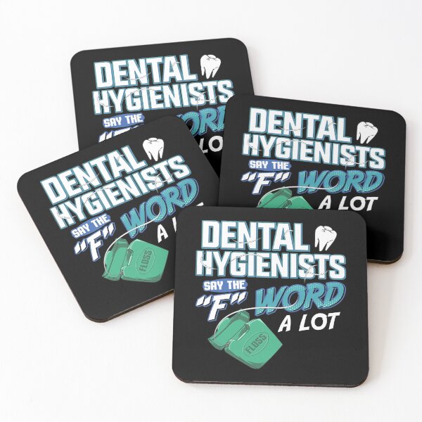 Item preview, Dental Hygienists Say The "F" Word A Lot Floss Pun designed and sold by perfectpresents.
