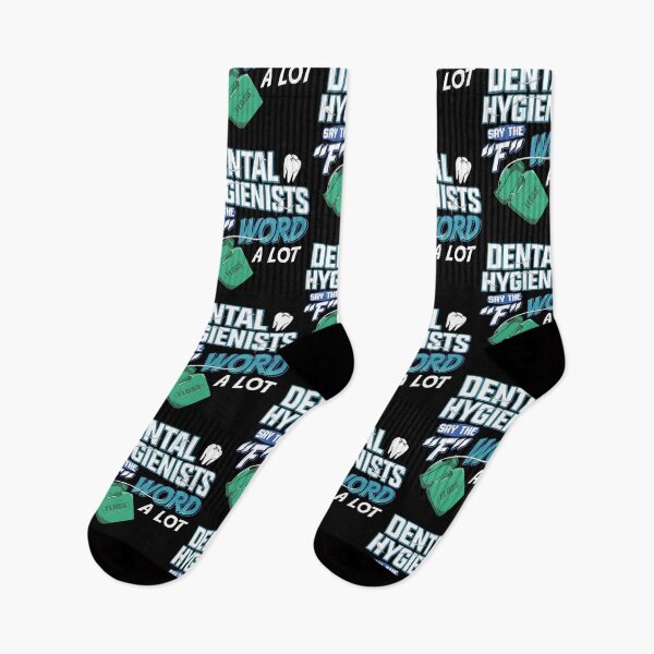 Item preview, Dental Hygienists Say The "F" Word A Lot Floss Pun designed and sold by perfectpresents.