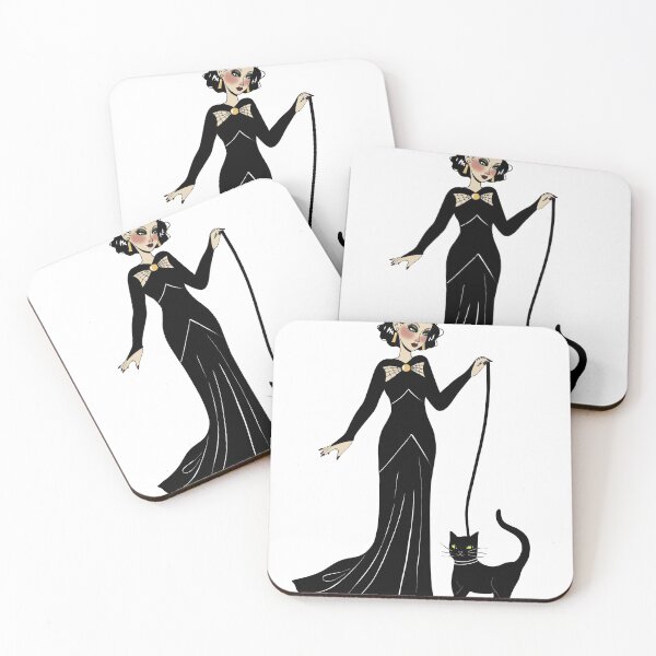 Item preview, 1930s Old Hollywood Halloween Illustration  designed and sold by elizabethbutler.