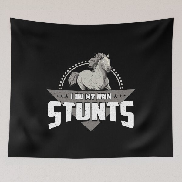 Item preview, Cute & Funny I Do My Own Stunts Horseriding Skills designed and sold by perfectpresents.