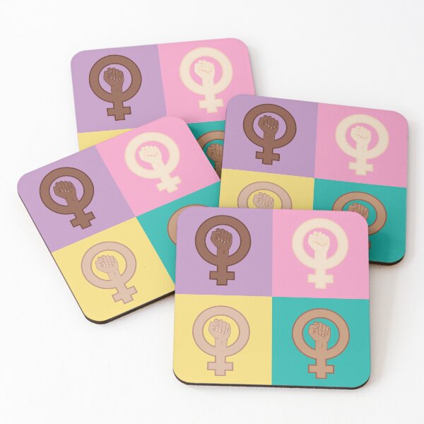 Item preview, Feminist Fists pop art  designed and sold by mrskittenpants.