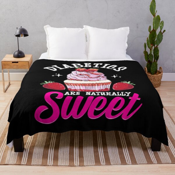 Item preview, Funny Diabetics Are Naturally Sweet Diabetes Pun designed and sold by perfectpresents.