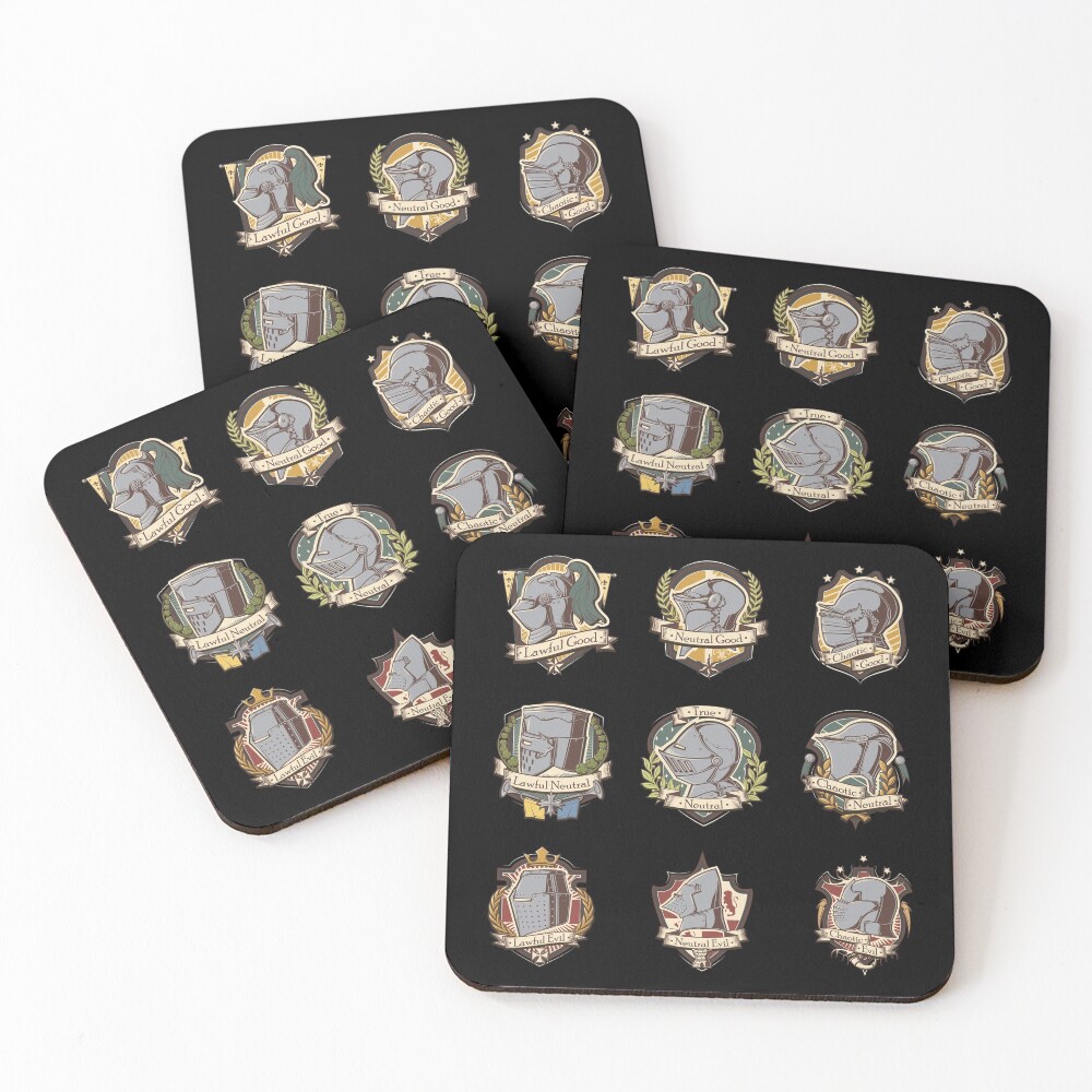 Aperçu de l'œuvre Dessous de verre (lot de 4) créée et vendue par SimiOfDoom.