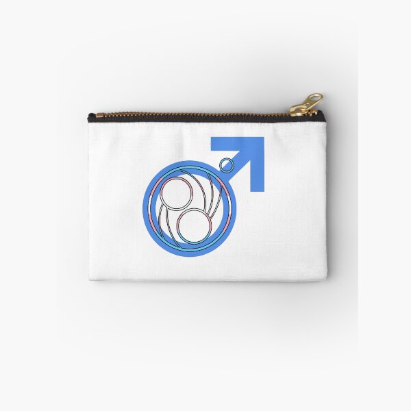 Item preview, Circular Gallifreyan: Man, with Mars symbol and trans flag designed and sold by FireLemur.