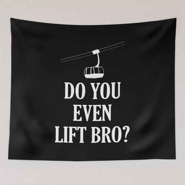 Item preview, Funny Do You Even Lift Bro Ski/Snowboard Ski Lift designed and sold by perfectpresents.