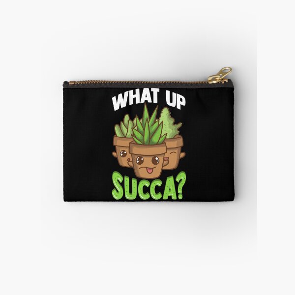 Item preview, Cute What Up Succa? Funny Succulent Punny Cactus designed and sold by perfectpresents.