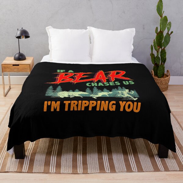 Item preview, Funny If a Bear Chases Us I'm Tripping You Camping designed and sold by perfectpresents.