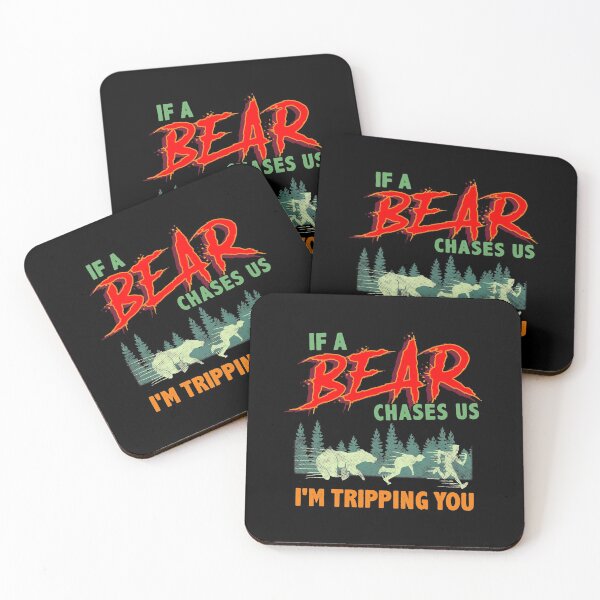 Item preview, Funny If a Bear Chases Us I'm Tripping You Camping designed and sold by perfectpresents.