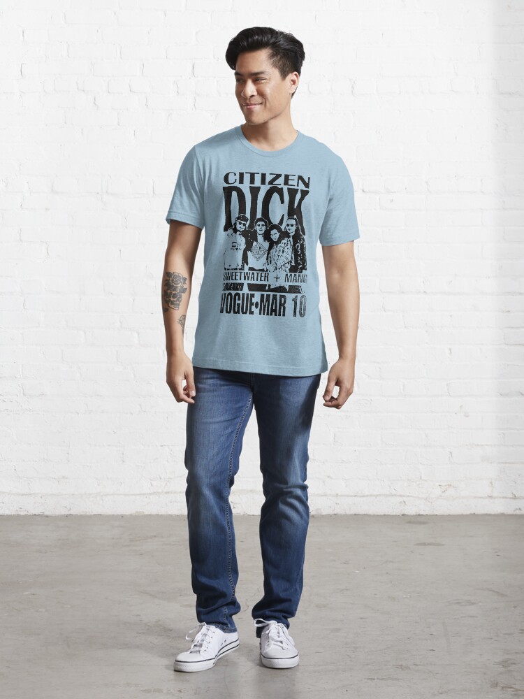 Alternate view of Faded Citizen Dick Concert Flyer Essential T-Shirt