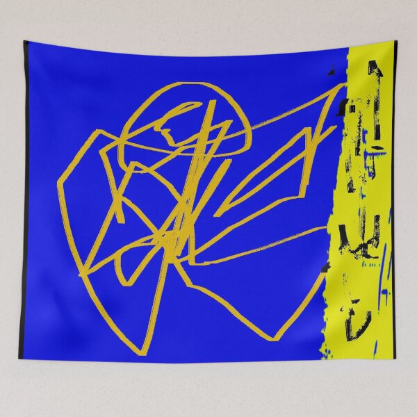 Item preview, ocre yellow blue designed and sold by eliso silva.