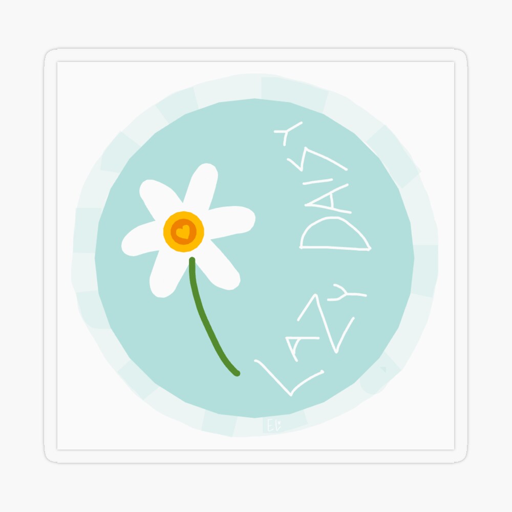 Lazy Daisy Sticker