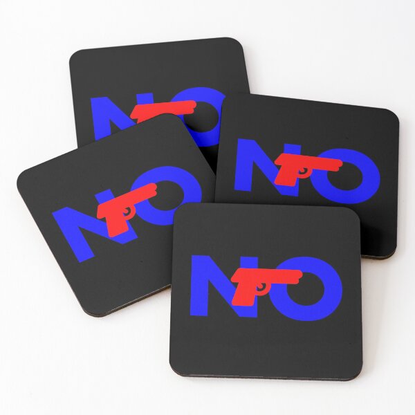 Item preview, Big No in Background Anti-Gun Message Dark Color designed and sold by TinyStarAmerica.