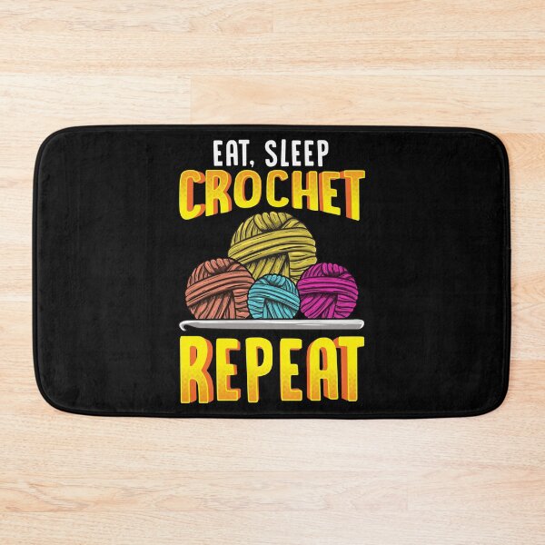 Item preview, Funny Eat Sleep Crochet Repeat Cute Crocheting designed and sold by perfectpresents.