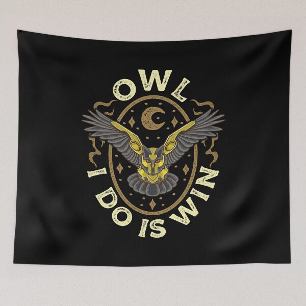 Item preview, Cute & Funny Owl All I Do Is Win Pun Winning Owl designed and sold by perfectpresents.