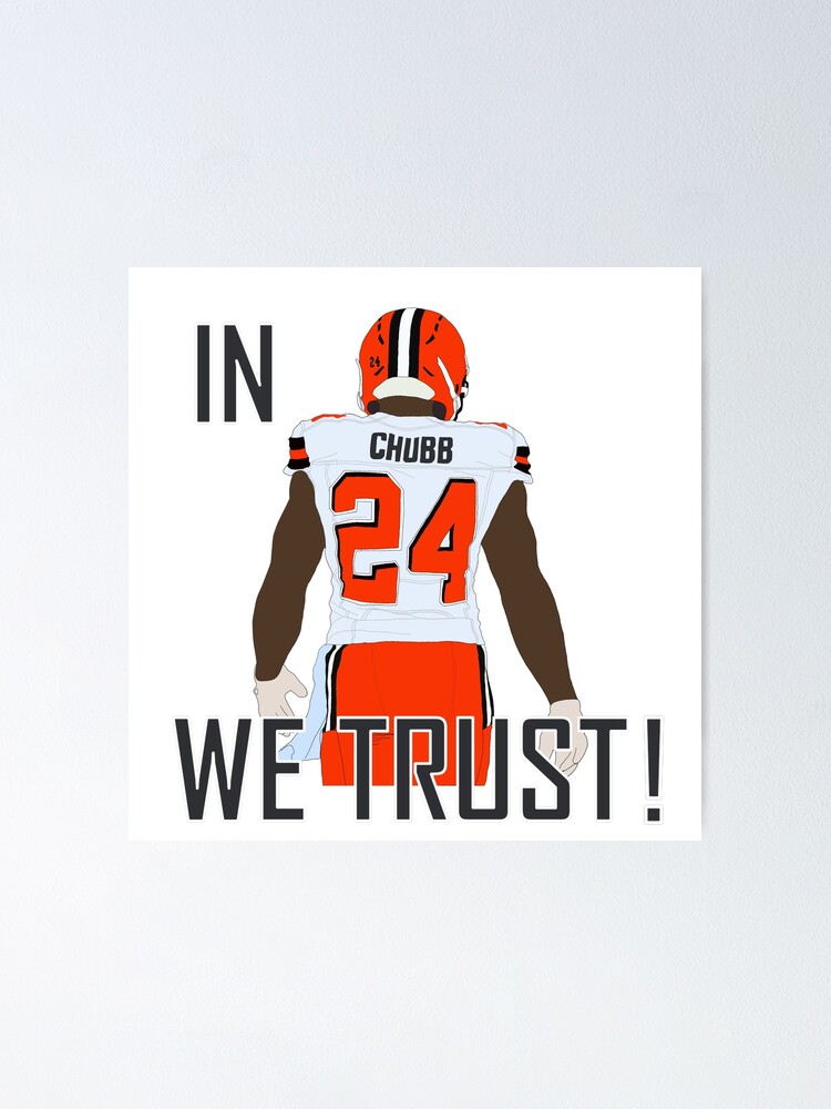 Nick Chubb!  Poster for Sale by Amy Snively