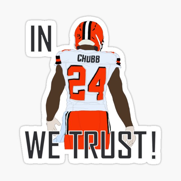 Nick Chubb STICKER - #24 Cleveland Browns Running Back NFL