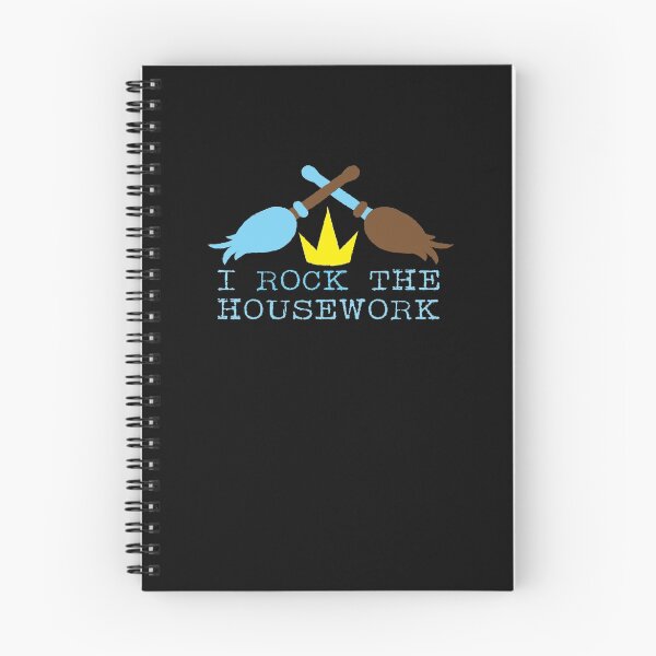 Item preview, I ROCK THE HOUSEWORK with feather duster and broom cleaner designed and sold by jazzydevil.