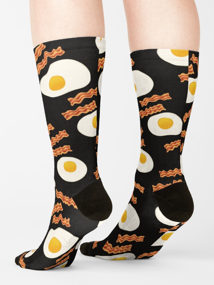 Alternate view of Bacon and Eggs for Breakfast Socks