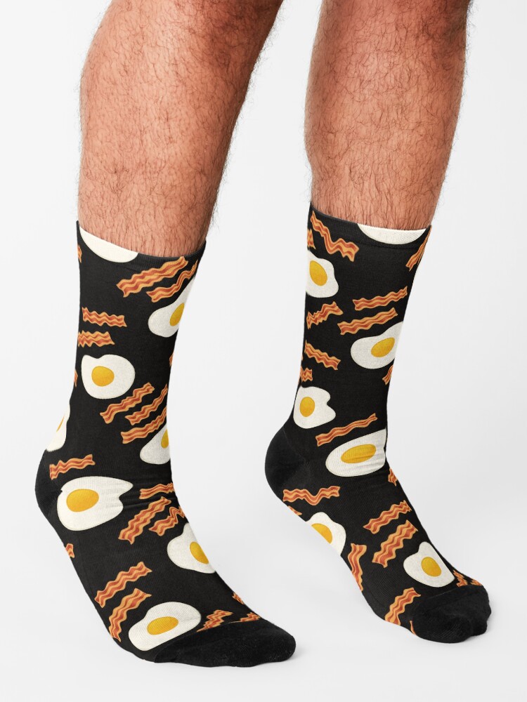 Alternate view of Bacon and Eggs for Breakfast Socks