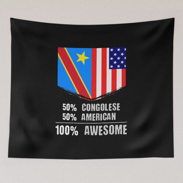 Item preview, 50% Congolese 50% American 100% Awesome Immigrant designed and sold by perfectpresents.