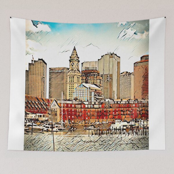 Item preview, Boston Harbour, Boston, USA designed and sold by Marlene Watson-Hall.
