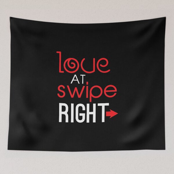 Item preview, Love At Swipe Right Funny Online Dating designed and sold by perfectpresents.