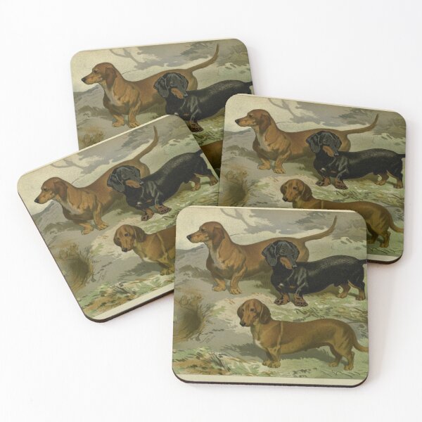 Item preview, Vintage Dachshunds designed and sold by BlueSpecsStudio.