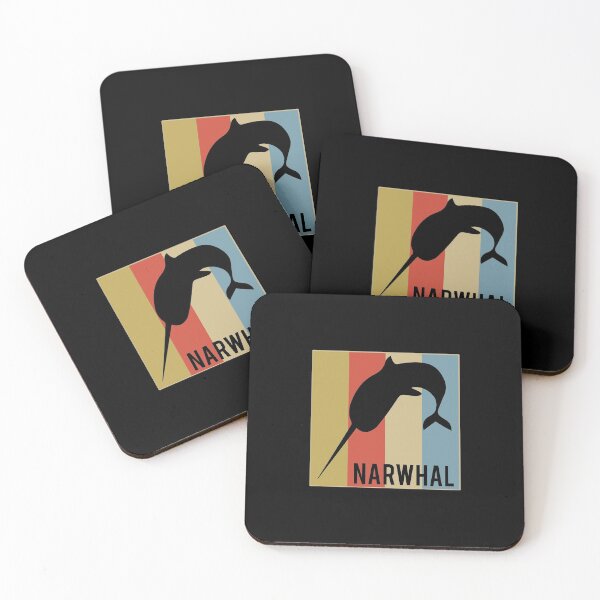 Artikelvorschau, Netter Narwal Retro Vintage gehörnter Beluga-Wal entworfen und verkauft von perfectpresents.