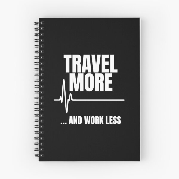 Item preview, Travel More and Work Less Heartbeat designed and sold by perfectpresents.