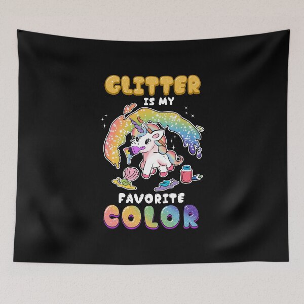 Item preview, El brillo lindo y divertido es mi unicornio de color favorito designed and sold by perfectpresents.