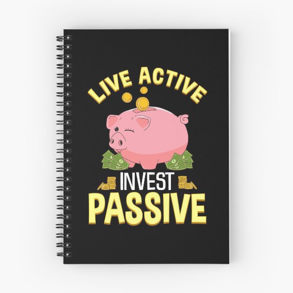 Item preview, Live Active Invest Passive Piggybank Investing designed and sold by perfectpresents.