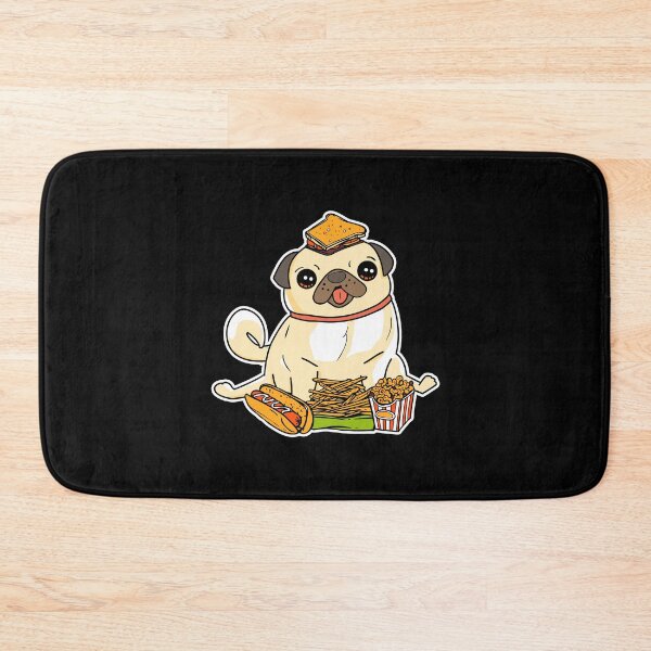 Item preview, Cute & Funny Pug Puppy Dog Food Addict designed and sold by perfectpresents.