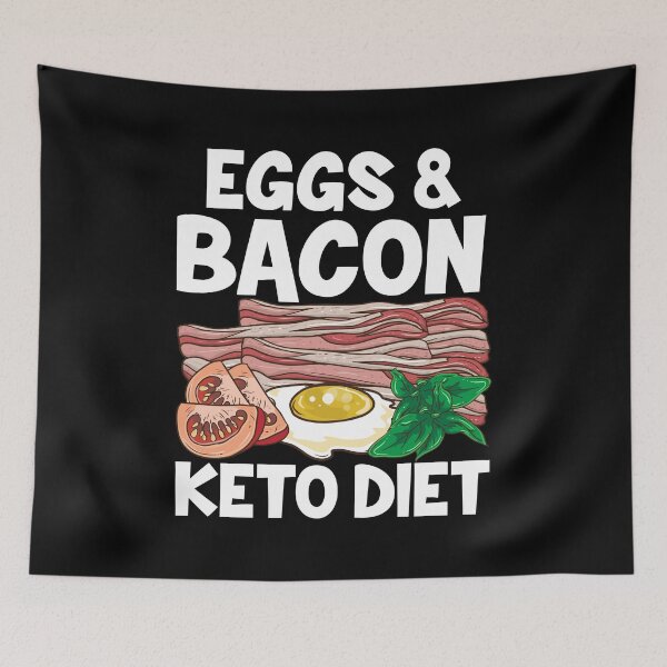 Item preview, Cute Eggs & Bacon Keto Diet Dieta sin carbohidratos designed and sold by perfectpresents.