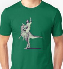 Jesus Riding Dinosaur Unisex T-Shirt