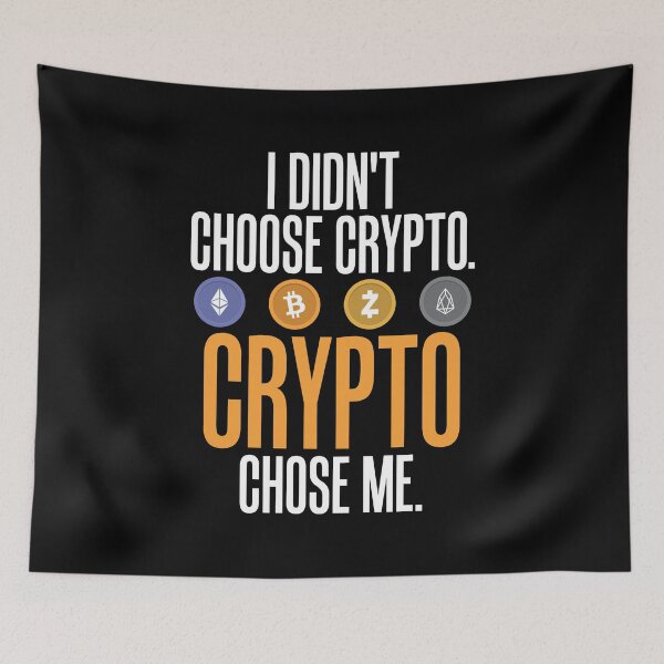 Aperçu de l'œuvre Je n'ai pas choisi Crypto. Crypto Chose Me. créée et vendue par perfectpresents.
