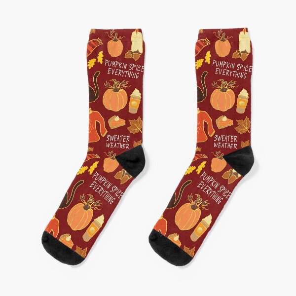 Autumn / Fall Pattern Socks
